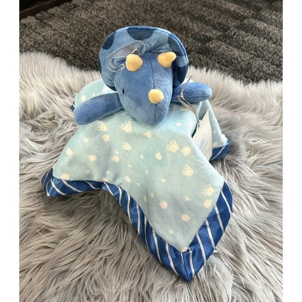 Cloud Island Lovey Dinosaur Security Blanket Soother Target Satin Trim‎